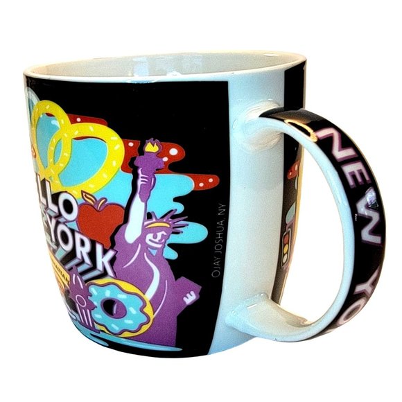 HELLO NEW YORK JAY JOSHUA PORCELAIN COFFEE CUP - Picture 2 of 7